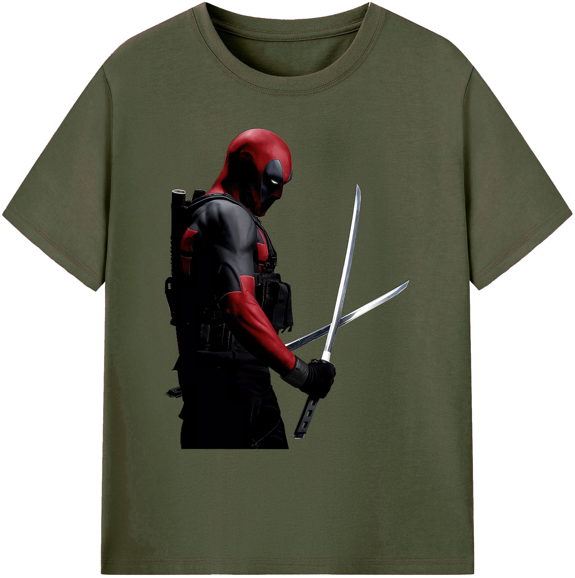 （画像用） Deadpool デッドプール 綿100％ メンズ半袖Tシャツ｜肌触りやわらか＆通気性